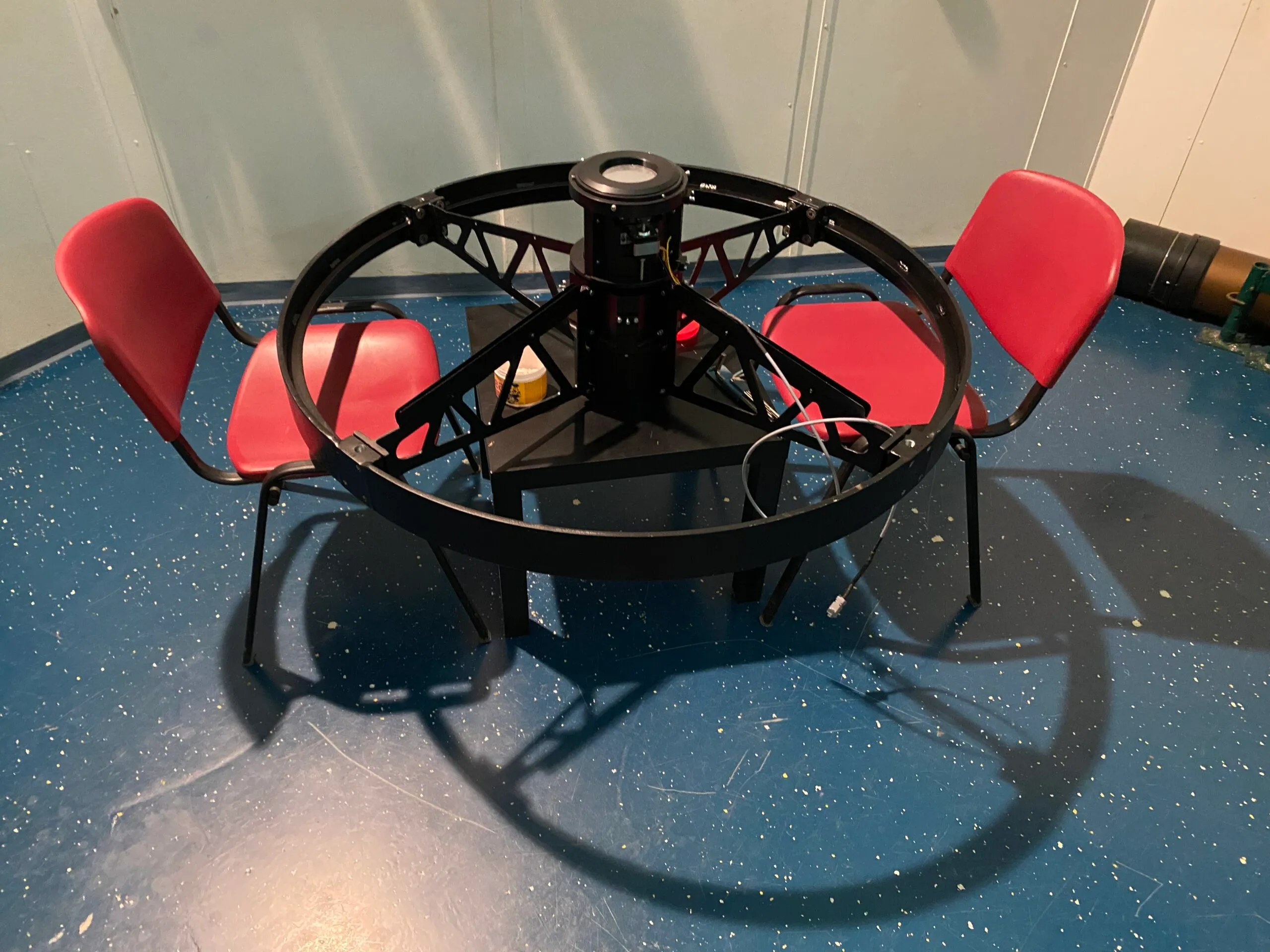The "spider" with the focuser, before mounting on the optical tube