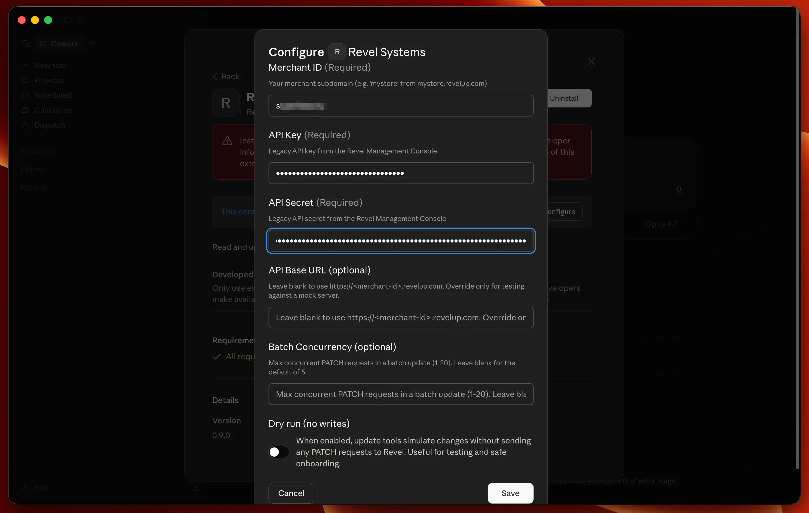 Installer configuration step