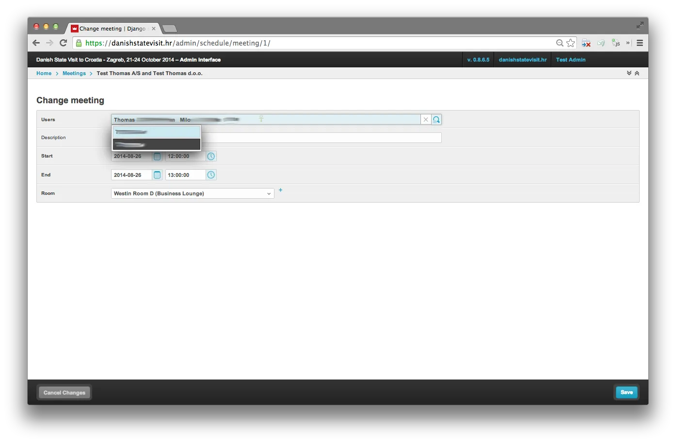 Service requests — color-coded status rows (pending / approved / denied), filterable by company, sector, and representative