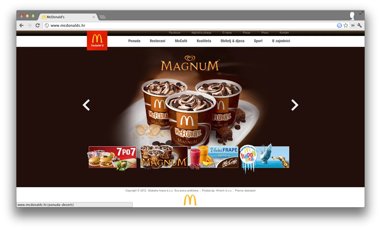 Homepage overall layout
