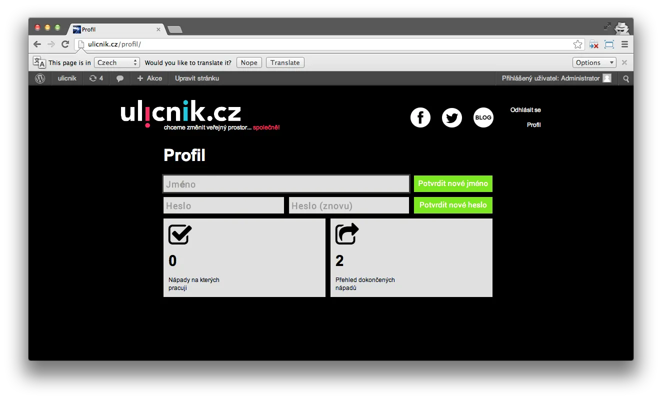 User profile